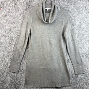 Adrienne Vittadini Women's Sweater Size Small Gray Cowl Neck